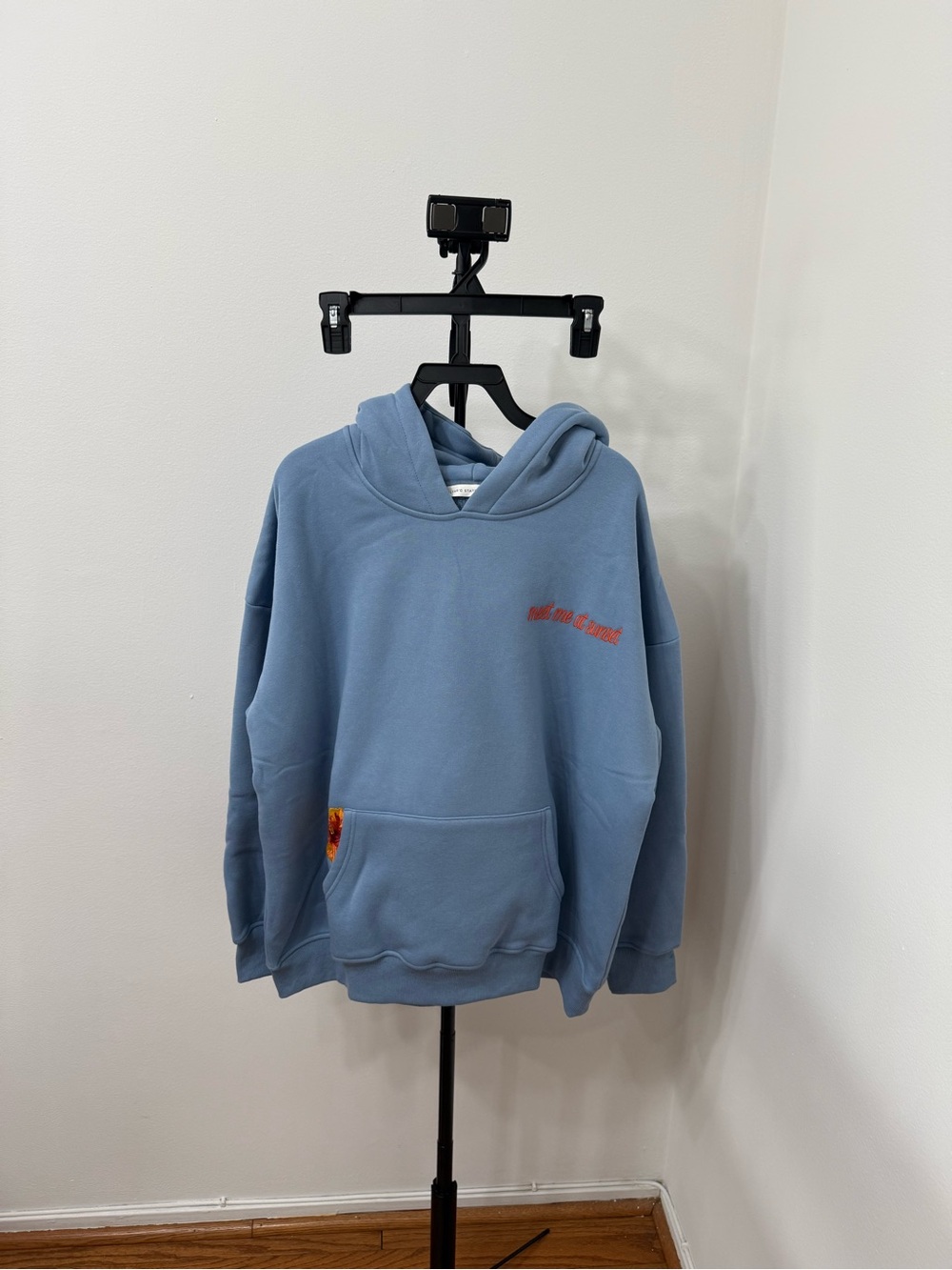 Altar'd State Light Blue Hooded Pullover - Picture 3 of 5
